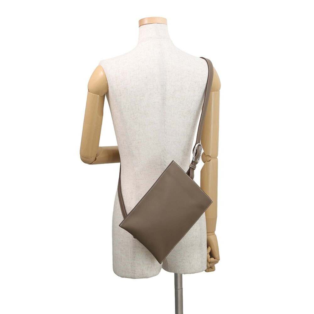 Hermes Portefeuille Pochamp Plus body bag, Etoupe Swift leather, U stamp, han... - Picture 4 of 12